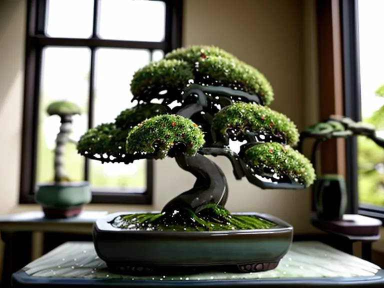 Petit arbre en pot sur le rebord d'une fenêtre en ville, option plus décorative