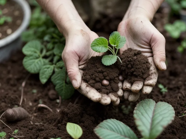 Petites pommes de terre serrées et fibreuses, résultat d'une culture de légumes plantée trop près