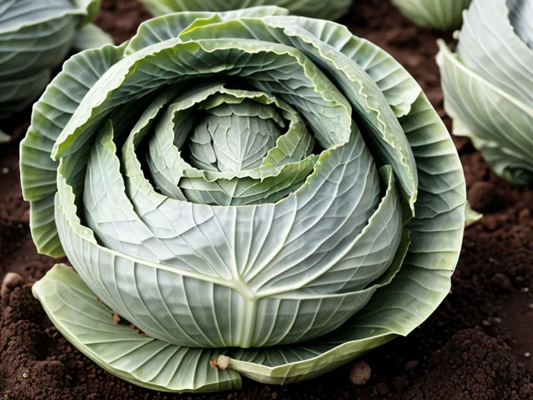 Chou chétif faute de rotation des cultures face à un chou vigoureux dans un potager productif
