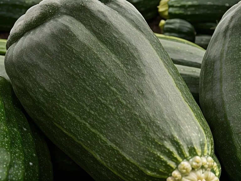 Courgette qui grossit vite sous ses feuilles, signe d'un potager généreux à gérer