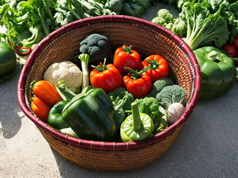Panier de légumes du potager bio à côté d'un tas de compost fertile, zéro déchet