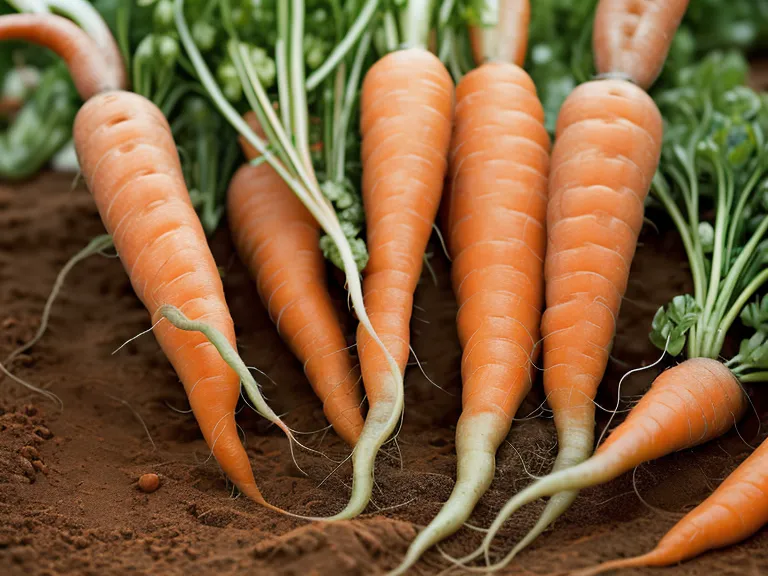 Petite surface de potager : jeunes légumes racines dans une terre ameublie en profondeur