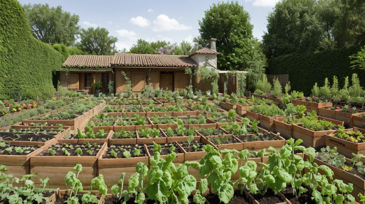 Tondeuse à gazon sur une pelouse verte en plein été, image d'entretien de la pelouse et de jardinage d'été.